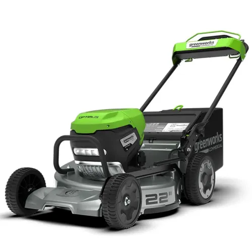 Газонокосилка самоходная 56 см, аккумуляторная Greenworks 82V LM221S 2519407, бесщеточная, без АКБ и ЗУ